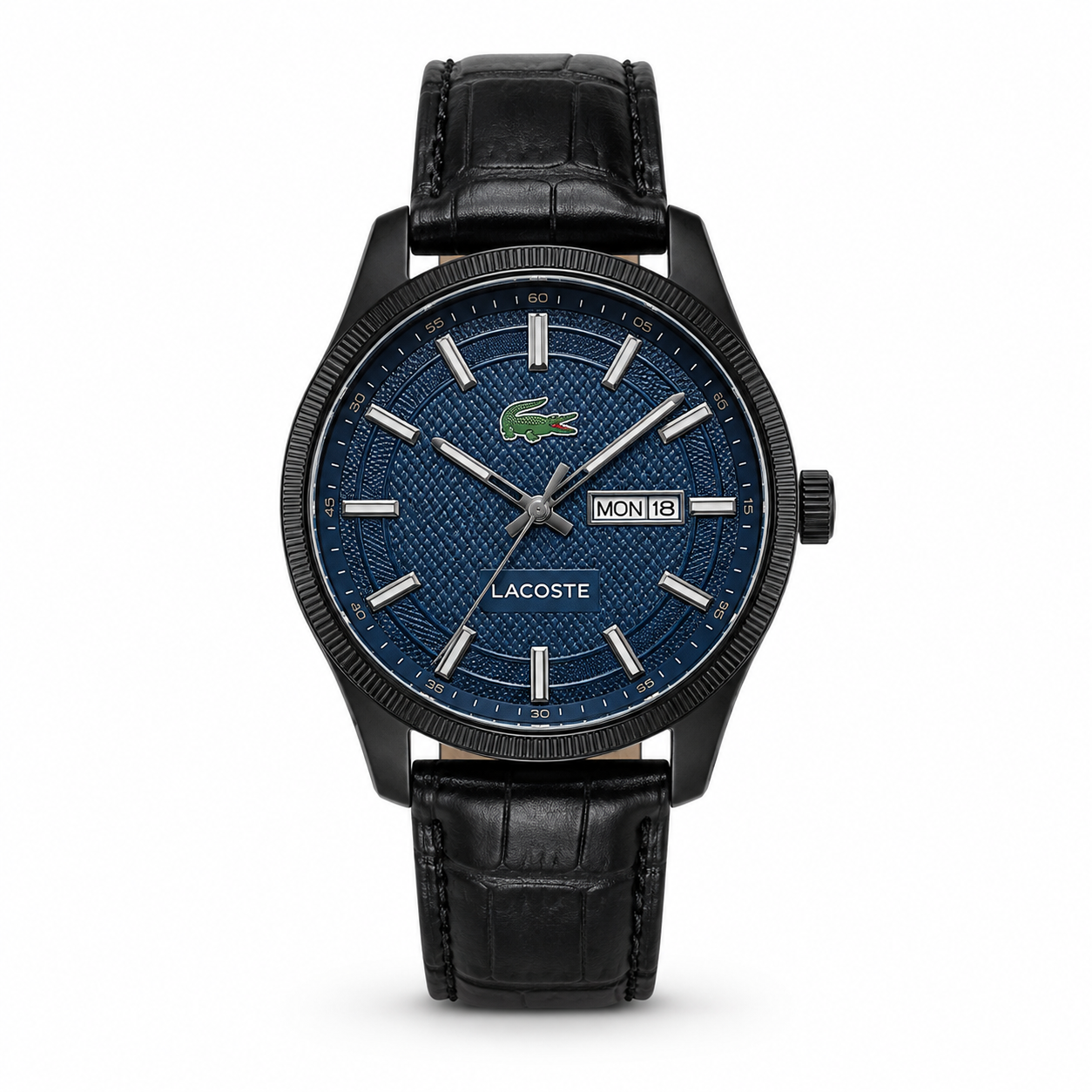 Lacoste Classic Day-Date Leather Watch