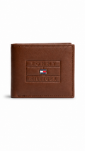 Tommy Hilfiger Premium Leather Bifold Wallet – Brown