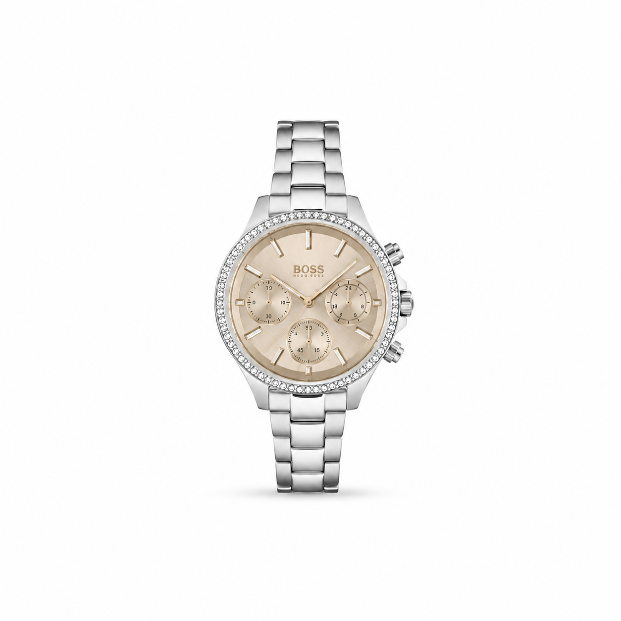 BOSS Women's Crystal Bezel Chronograph Watch