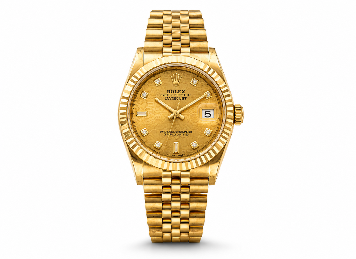 Luxury Gold Diamond Watch