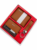 Calvin Klein Brown Gift Set – Wallet, Card Holder & Keychain
