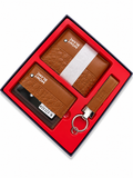 Montblanc Brown Gift Set – Wallet, Card Holder & Keychain
