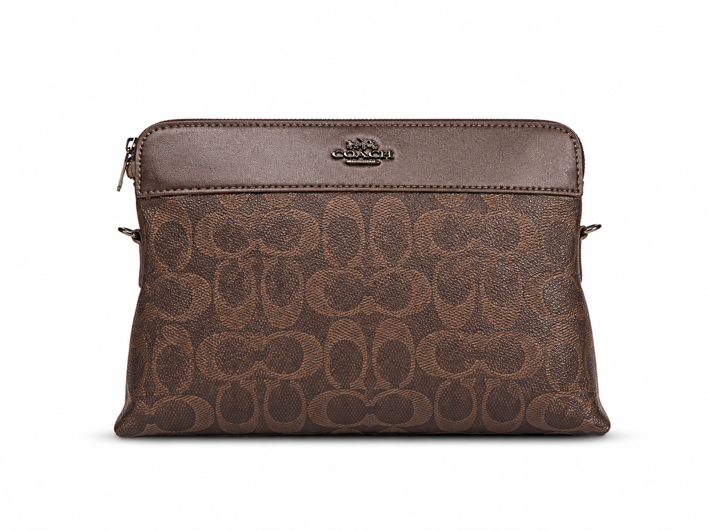 Premium Monogram Leather Clutch Bag